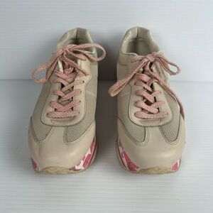 Skechers Sneakers Memory Foam Women 8.5 High Rise Colorful Athletic Lace Up Shoe